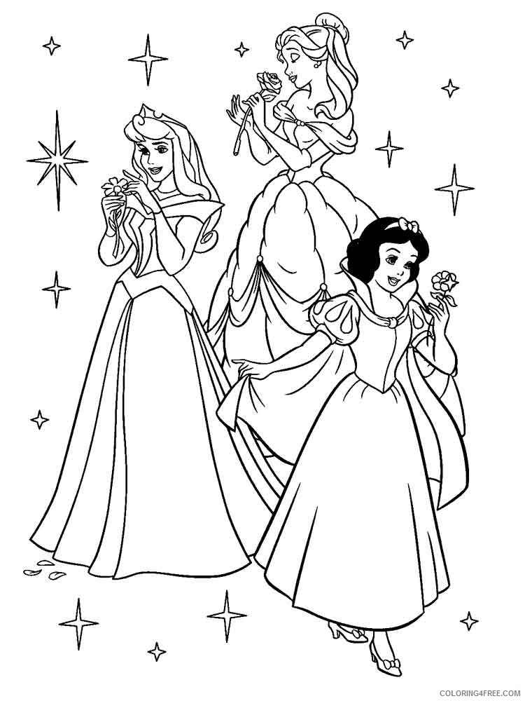 Disney Princess Coloring Pages Cartoons disney princess to print 19 Printable 2020 2393 Coloring4free