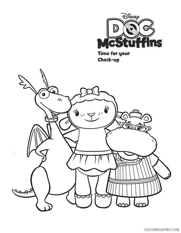 Doc McStuffins Coloring Pages Cartoons Color Doc McStuffins Printable 2020 2427 Coloring4free
