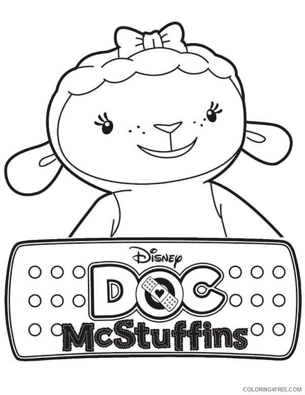 Doc McStuffins Coloring Pages Cartoons Color Lambie Doc McStuffins Printable 2020 2429 Coloring4free