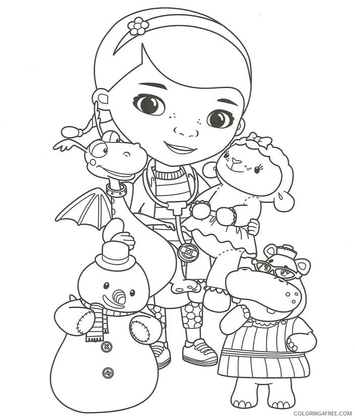 Doc McStuffins Coloring Pages Cartoons Doc McStuffins Printable 2020 2433 Coloring4free