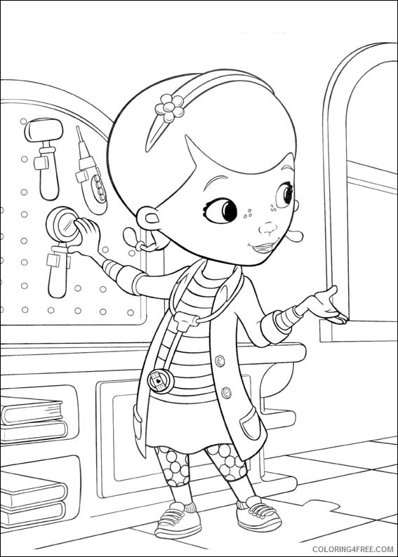 Doc McStuffins Coloring Pages Cartoons Doc McStuffins Toy Hospital Printable 2020 2458 Coloring4free