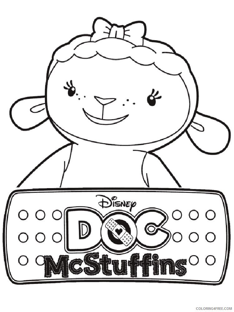 Doc McStuffins Coloring Pages Cartoons doc mcstuffins 3 Printable 2020 2447 Coloring4free
