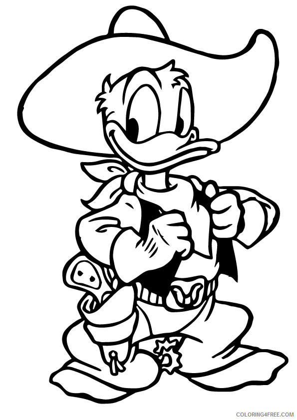 Donald Duck Coloring Pages Cartoons 1526562636_a cute donald duck cap a4 Printable 2020 2497 Coloring4free