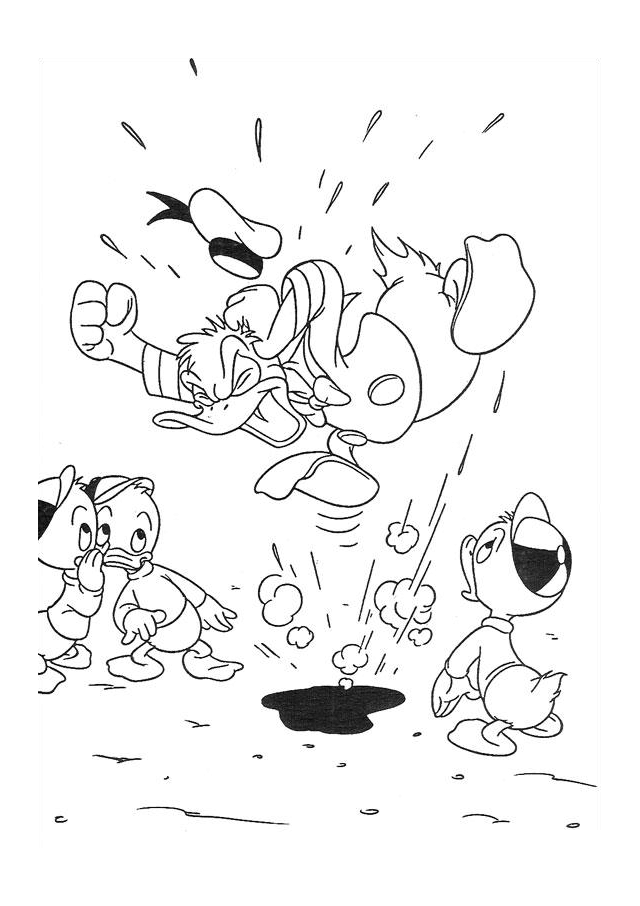 Donald Duck Coloring Pages Cartoons Donald Duck Free Printable 2020 2588 Coloring4free
