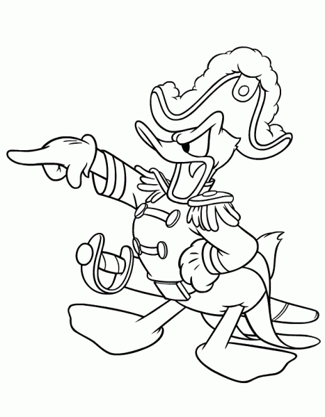 Donald Duck Coloring Pages Cartoons Donald Duck Printable 2020 2547 Coloring4free