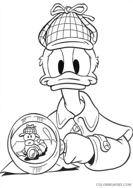 Donald Duck Coloring Pages Cartoons Donald Duck Sheets Printable 2020 2594 Coloring4free