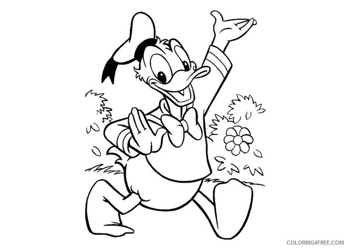 Donald Duck Coloring Pages Cartoons Donald duck 2 Printable 2020 2549 Coloring4free