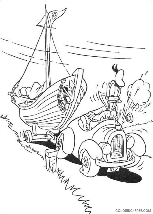 Donald Duck Coloring Pages Cartoons Free Donald Duck Sheets Printable 2020 2606 Coloring4free