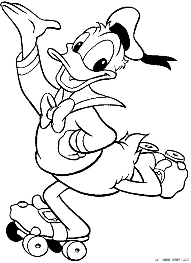Donald Duck Coloring Pages Cartoons donald duck 20 Printable 2020 2557 Coloring4free