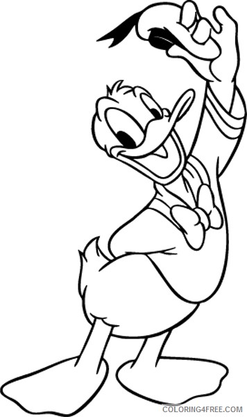 Donald Duck Coloring Pages Cartoons donald duck 21 Printable 2020 2558 Coloring4free