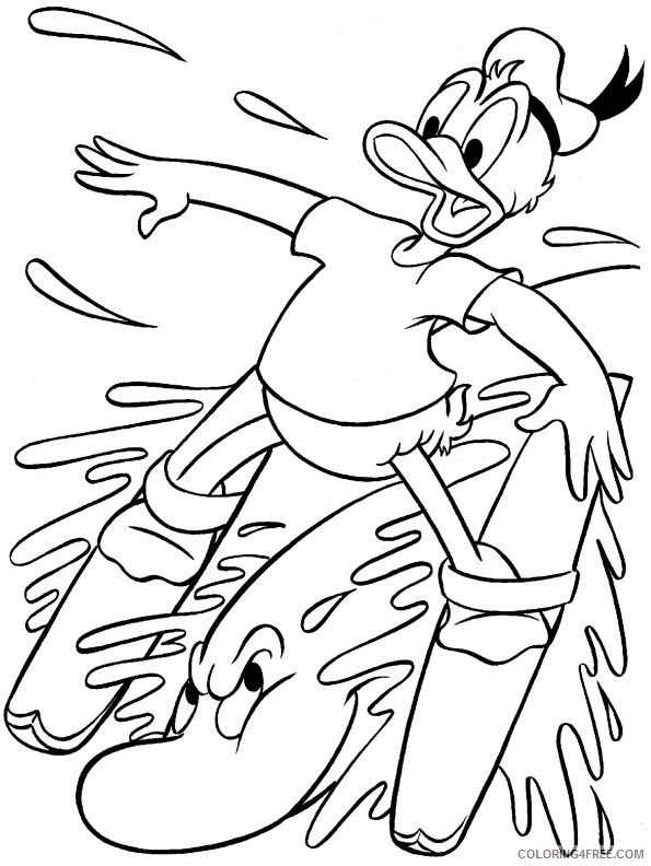Donald Duck Coloring Pages Cartoons donald duck 3 Printable 2020 2566 Coloring4free