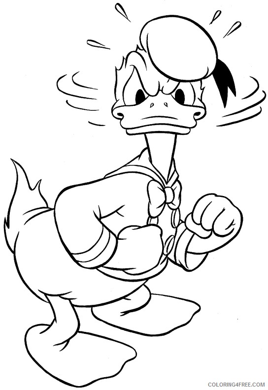 Donald Duck Coloring Pages Cartoons donald duck 30 Printable 2020 2567 Coloring4free