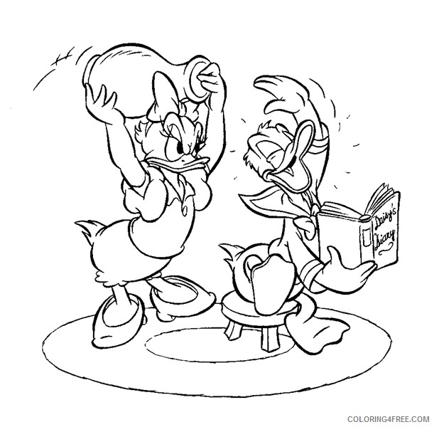 Donald Duck Coloring Pages Cartoons donald duck 38 Printable 2020 2568 Coloring4free