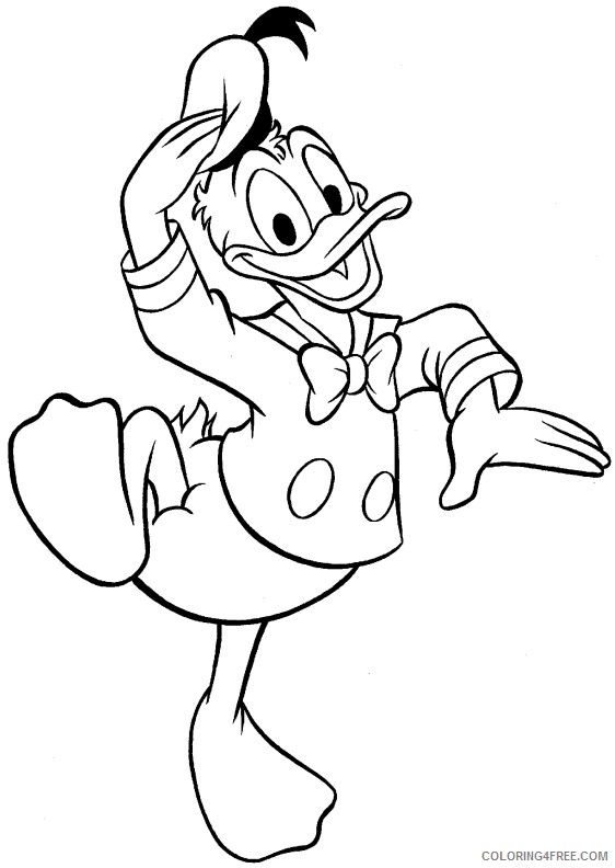 Donald Duck Coloring Pages Cartoons donald duck 40 Printable 2020 2570 Coloring4free