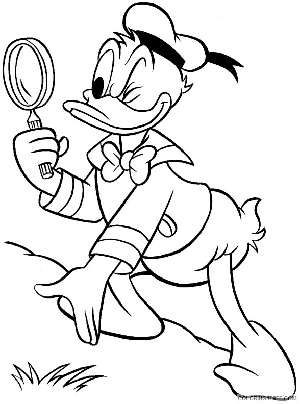 Donald Duck Coloring Pages Cartoons donald duck 49 Printable 2020 2578 Coloring4free