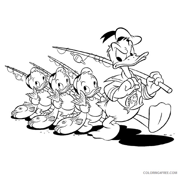 Donald Duck Coloring Pages Cartoons donald duck 5 Printable 2020 2579 Coloring4free
