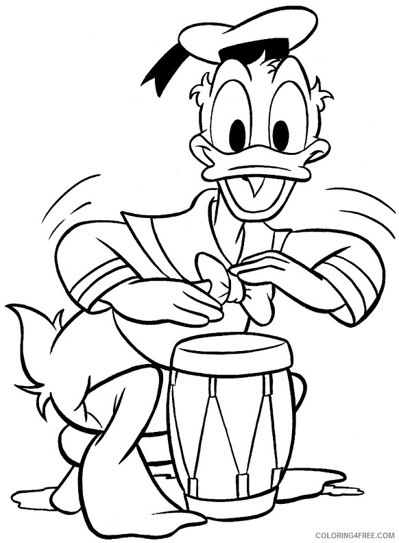 Donald Duck Coloring Pages Cartoons donald duck 9 Printable 2020 2585 Coloring4free