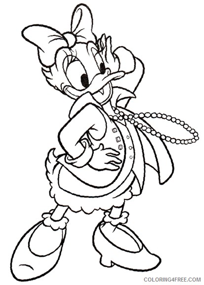 Donald Duck Coloring Pages Cartoons donald duck Hewc5 Printable 2020 2537 Coloring4free