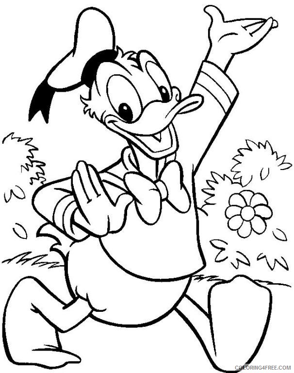Donald Duck Coloring Pages Cartoons donald duck Printable 2020 2584 Coloring4free