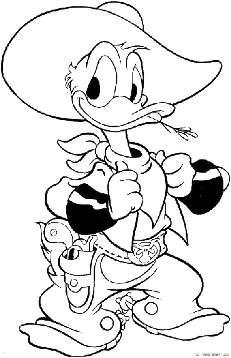 Donald Duck Coloring Pages Cartoons donald_01 Printable 2020 2511 Coloring4free