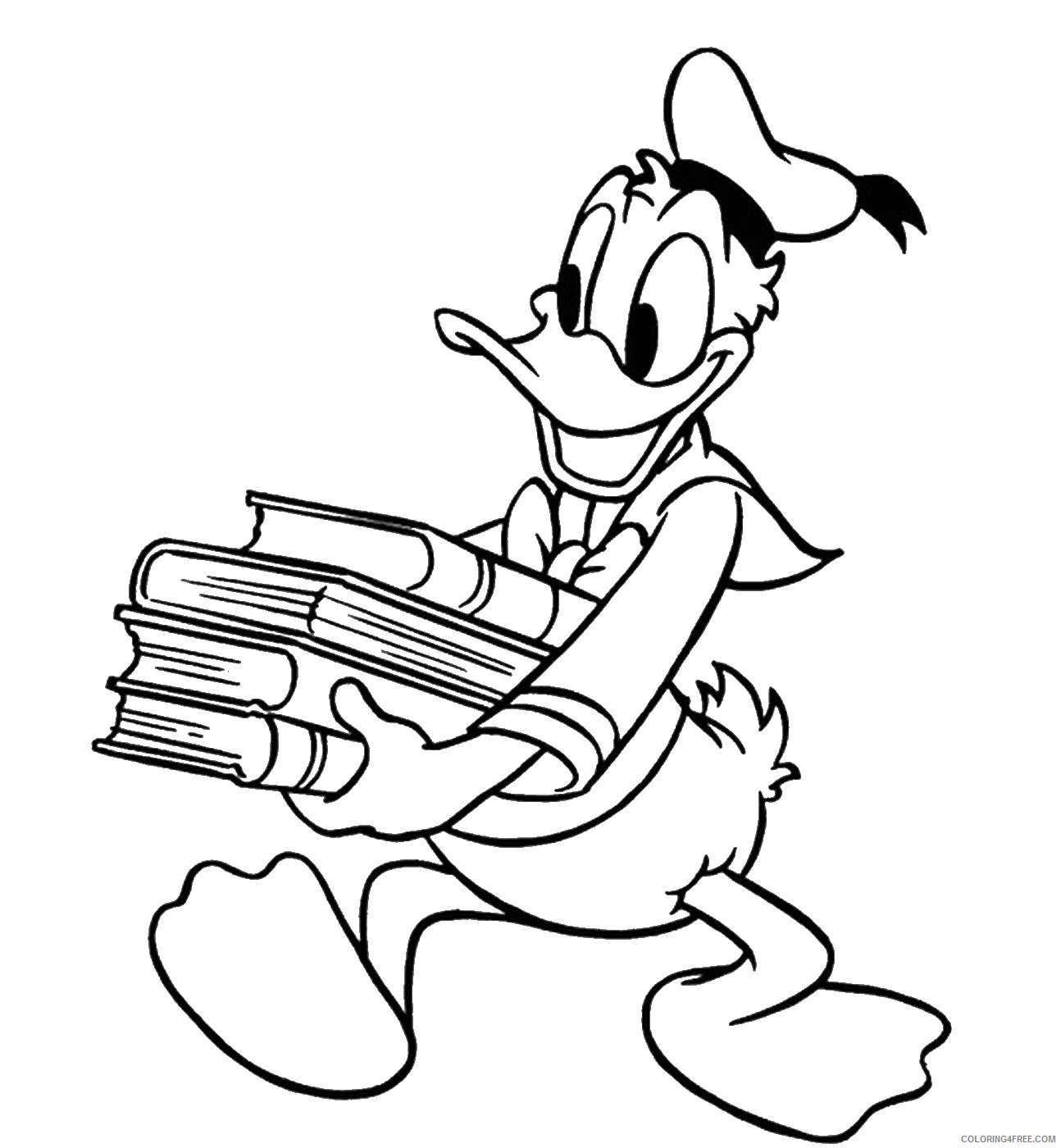 Donald Duck Coloring Pages Cartoons donald_33 Printable 2020 2519 Coloring4free