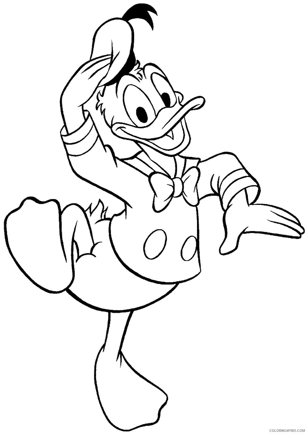 Donald Duck Coloring Pages Cartoons donald_40 Printable 2020 2523 Coloring4free