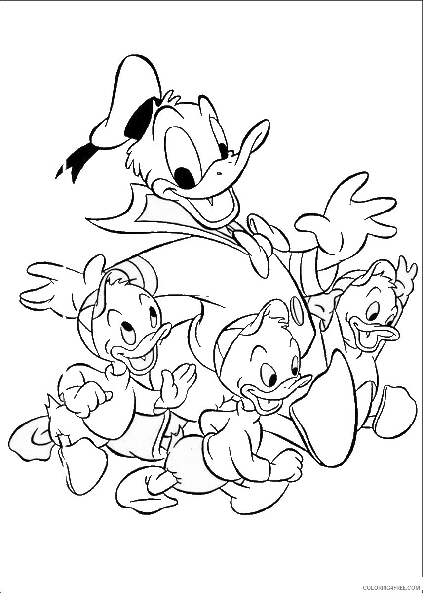 Donald Duck Coloring Pages Cartoons donald_46 Printable 2020 2525 Coloring4free