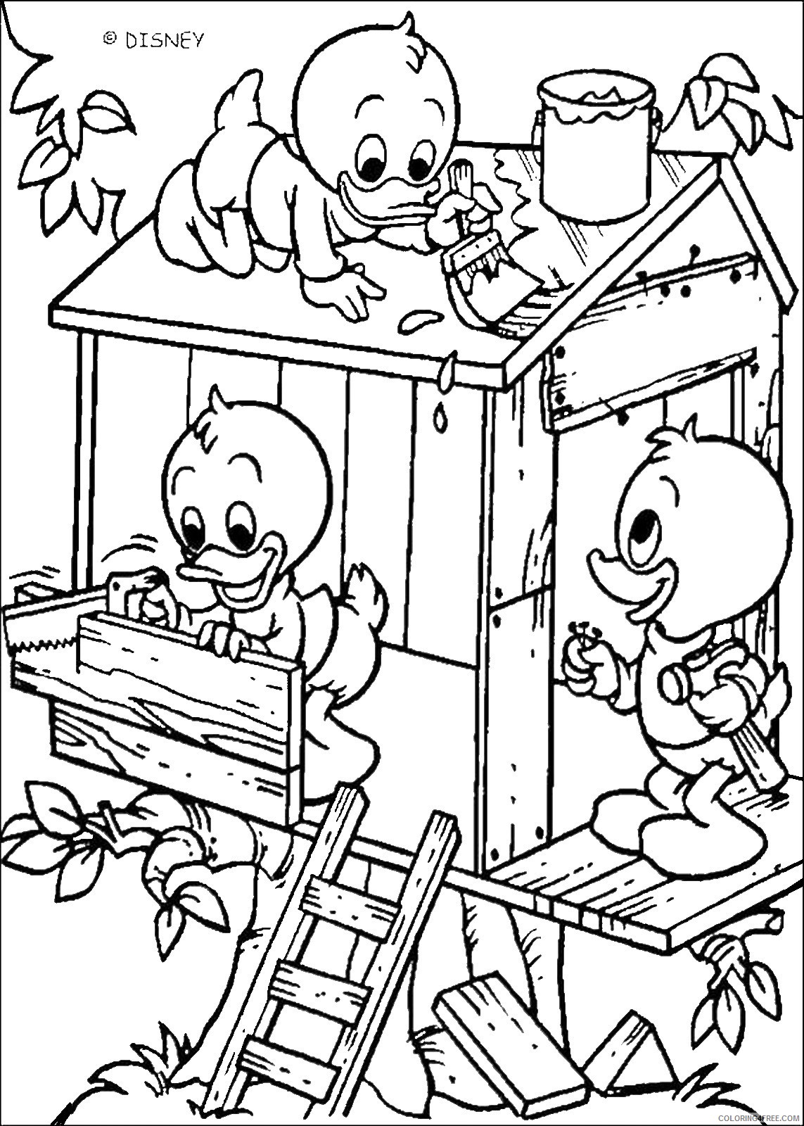 Donald Duck Coloring Pages Cartoons donald_49 Printable 2020 2527 Coloring4free