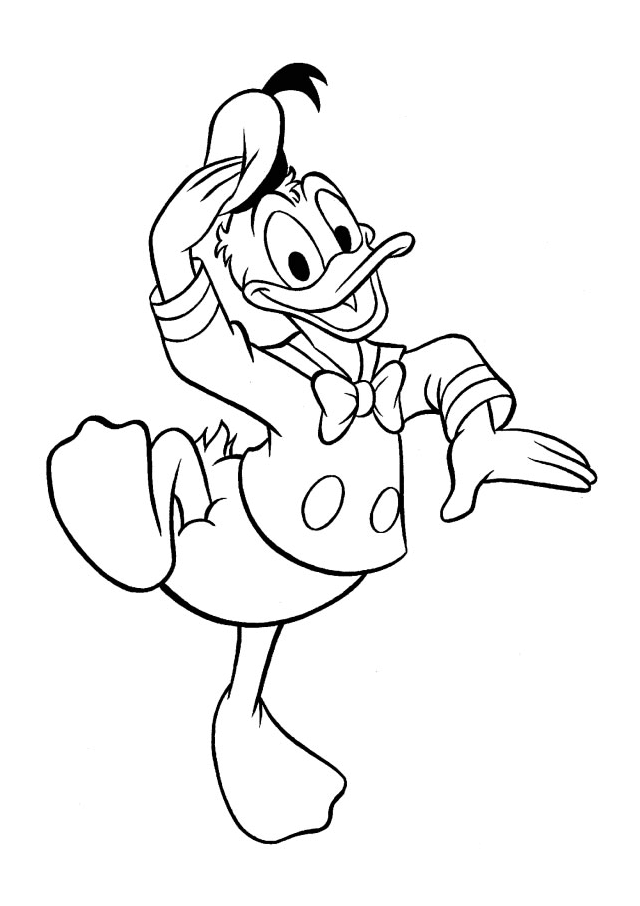 Donald Duck Coloring Pages Cartoons of Donald Duck Printable 2020 2508 Coloring4free