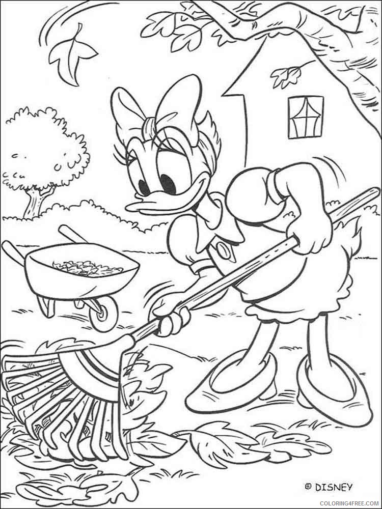 Donald and Daisy Duck Coloring Pages Cartoons donald duck daisy duck 10 Printable 2020 2472 Coloring4free