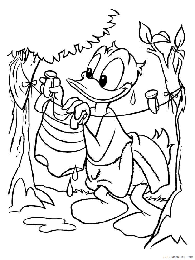 Donald and Daisy Duck Coloring Pages Cartoons donald duck daisy duck 13 Printable 2020 2473 Coloring4free