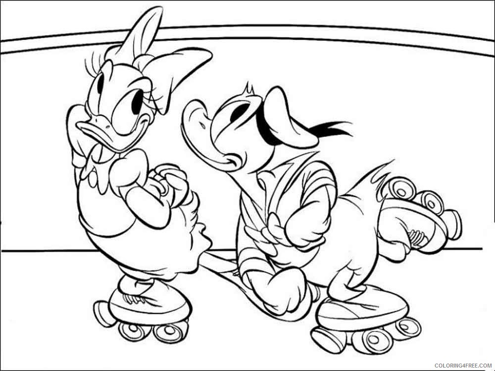 Donald and Daisy Duck Coloring Pages Cartoons donald duck daisy duck 19 Printable 2020 2478 Coloring4free