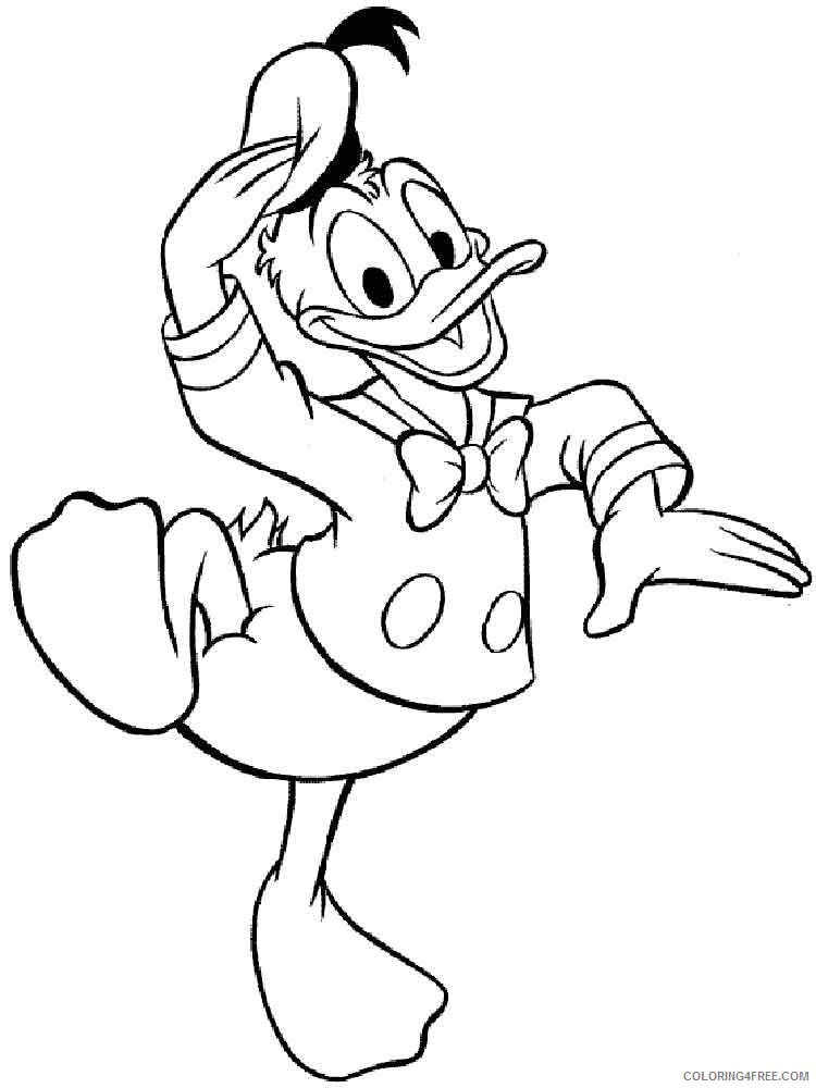 Donald and Daisy Duck Coloring Pages Cartoons donald duck daisy duck 20 Printable 2020 2480 Coloring4free