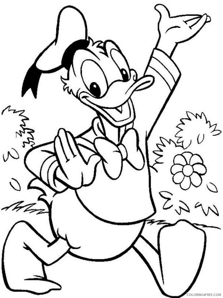 Donald and Daisy Duck Coloring Pages Cartoons donald duck daisy duck 23 Printable 2020 2483 Coloring4free