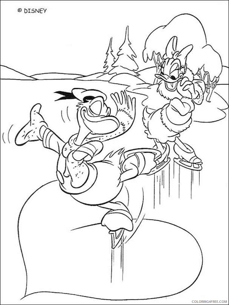 Donald and Daisy Duck Coloring Pages Cartoons donald duck daisy duck 3 Printable 2020 2489 Coloring4free