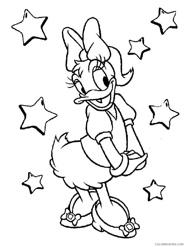 Donald and Daisy Duck Coloring Pages Cartoons donald duck daisy duck 32 Printable 2020 2491 Coloring4free