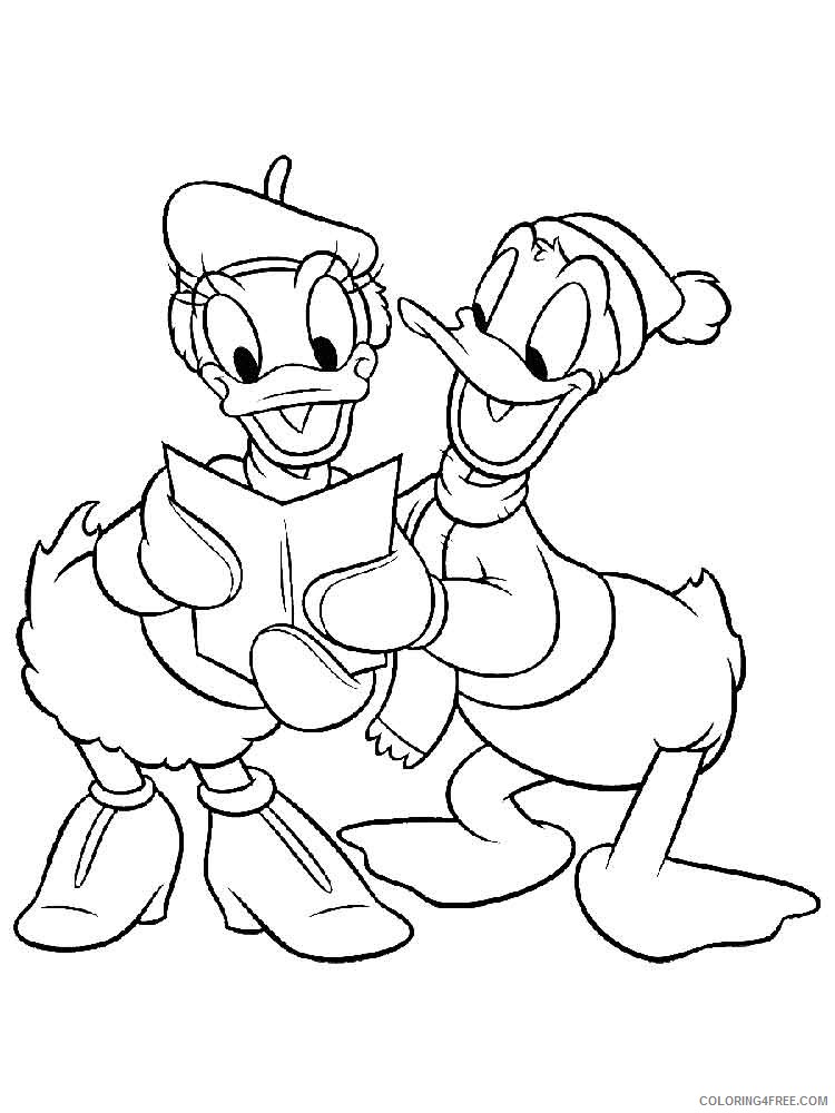 Donald and Daisy Duck Coloring Pages Cartoons donald duck daisy duck 34 Printable 2020 2493 Coloring4free