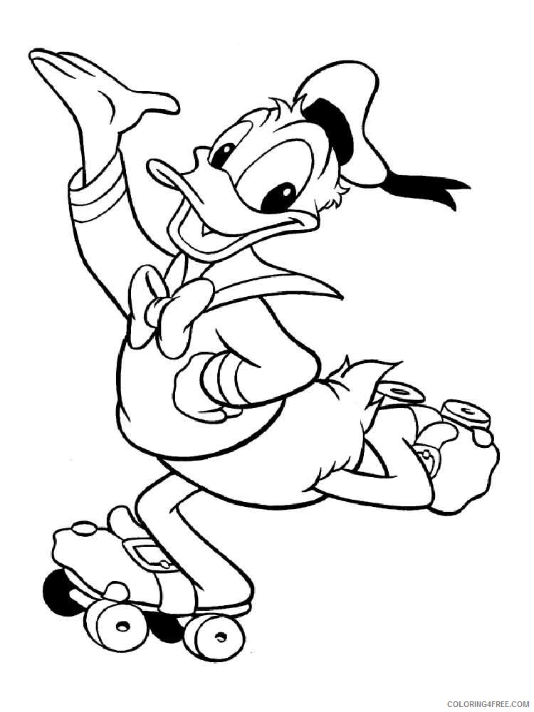 Donald and Daisy Duck Coloring Pages Cartoons donald duck daisy duck 5 Printable 2020 2494 Coloring4free