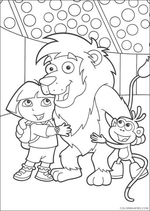 Dora the Explorer Coloring Pages Cartoons Dora Best Friends Printable 2020 2643 Coloring4free