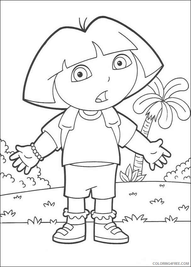 Dora the Explorer Coloring Pages Cartoons Dora Printable 2020 2650 Coloring4free