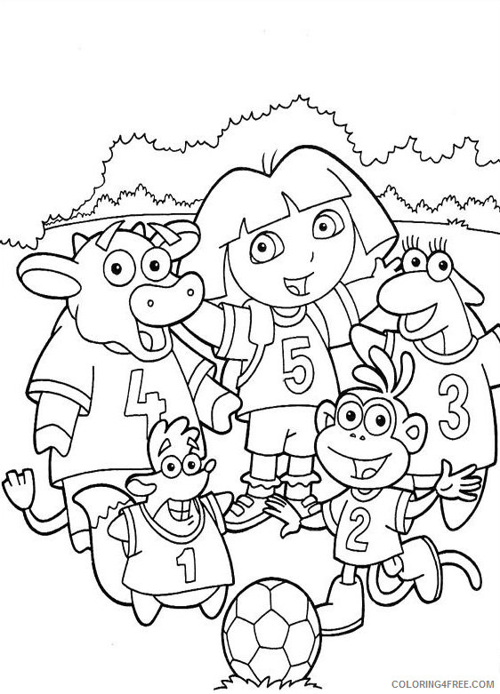 Dora the Explorer Coloring Pages Cartoons Dora The Explorer Pictures Printable 2020 2698 Coloring4free