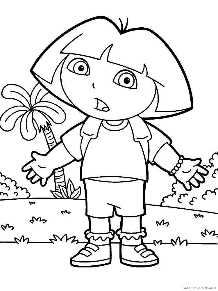 Dora the Explorer Coloring Pages Cartoons Dora the Explorer 28 Printable 2020 2685 Coloring4free