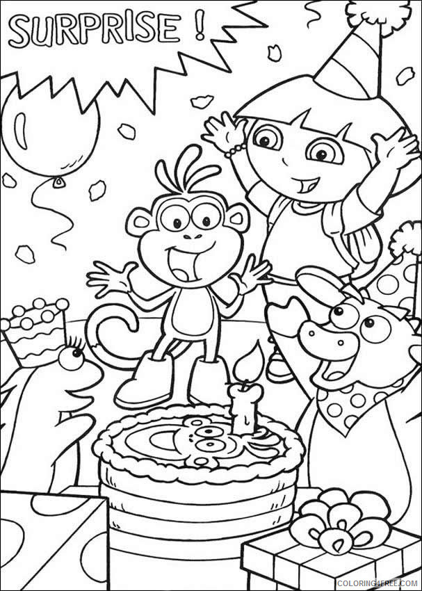 Dora the Explorer Coloring Pages Cartoons Download Dora Printable 2020 2703 Coloring4free