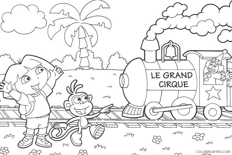 Dora the Explorer Coloring Pages Cartoons Download Dora for Free Printable 2020 2704 Coloring4free
