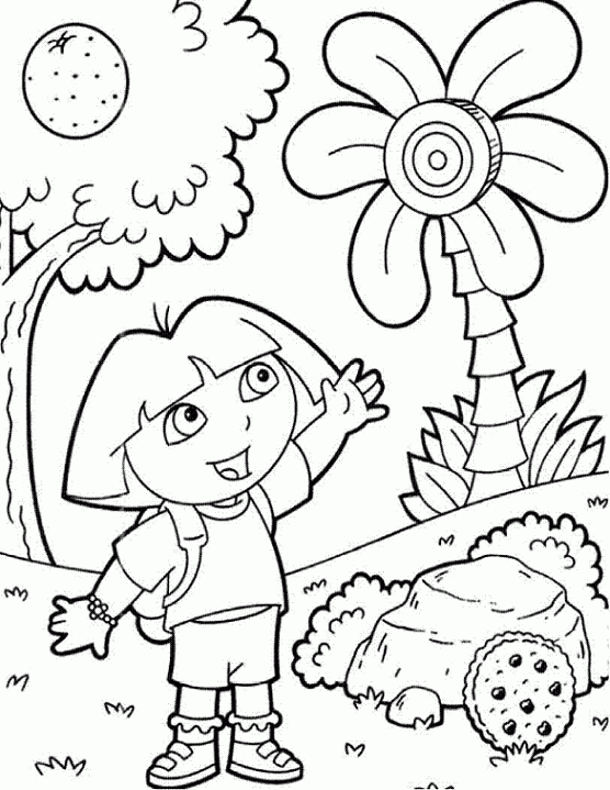 Dora the Explorer Coloring Pages Cartoons For Dora The Explorer Printable 2020 2637 Coloring4free