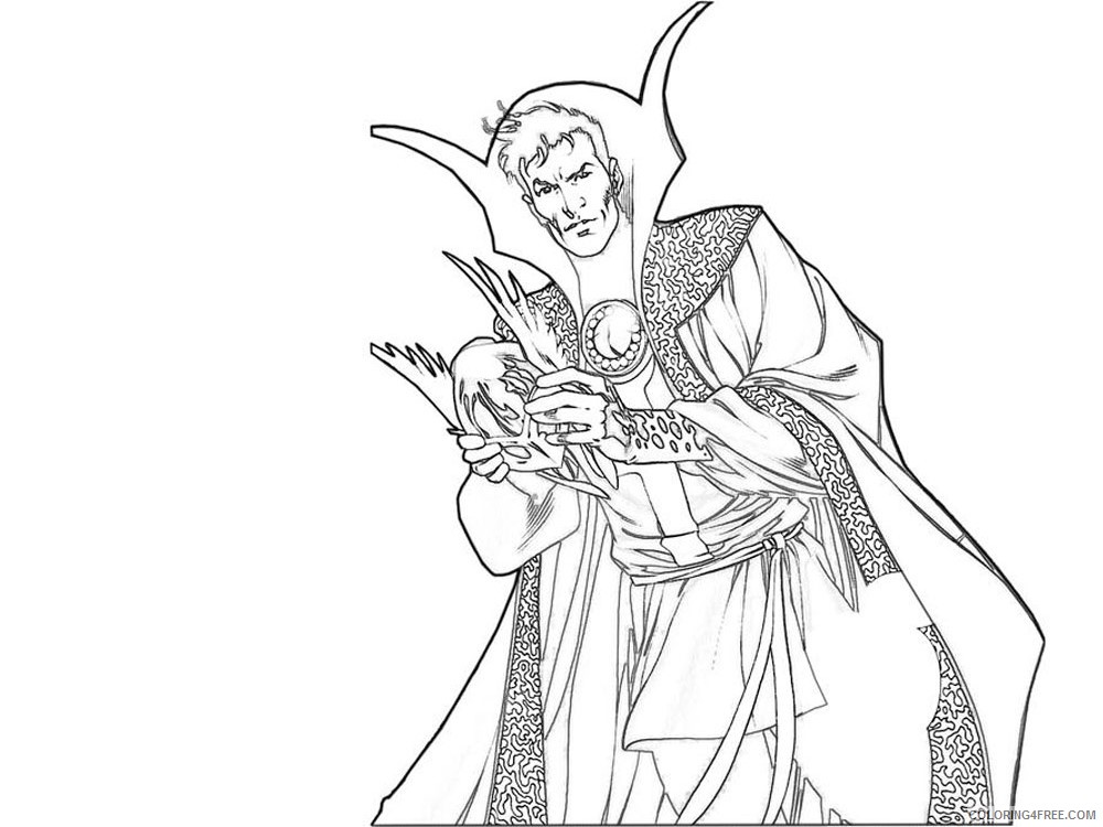 Dr Strange Coloring Pages Superheroes Printable 2020 Coloring4free