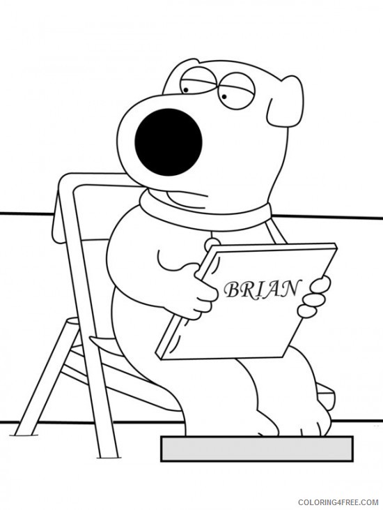 Family Guy Coloring Pages Cartoons Family Guy Online Printable 2020 2755 Coloring4free