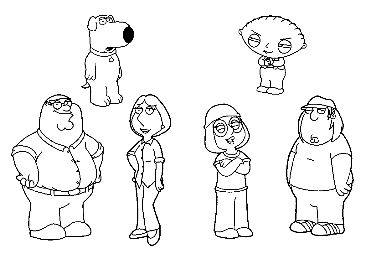 Family Guy Coloring Pages Cartoons Family Guy Printable 2020 2748 Coloring4free