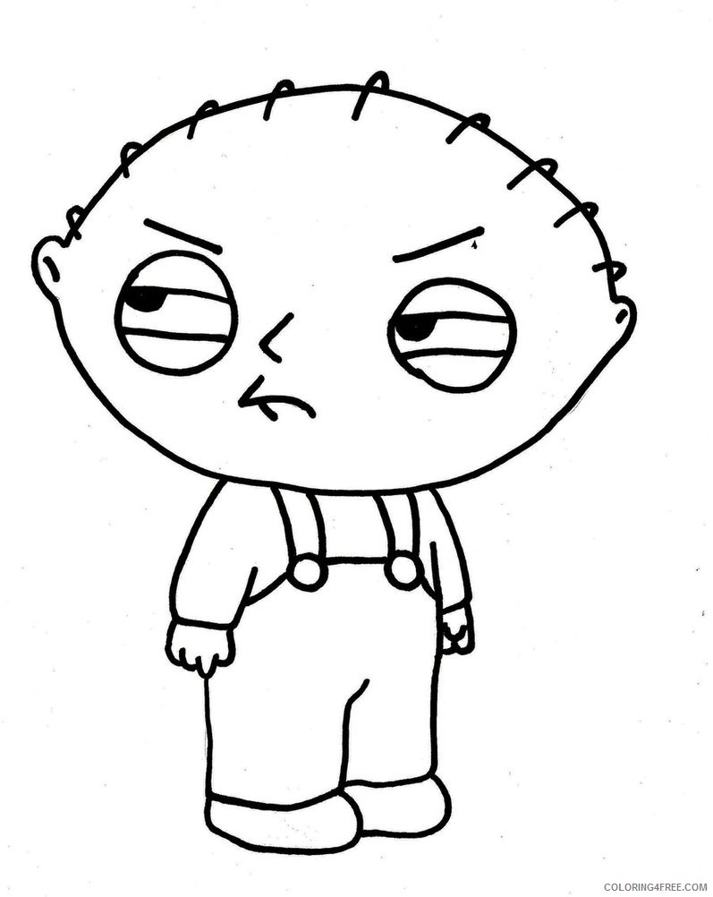 Family Guy Coloring Pages Cartoons Printable Family Guy Printable 2020 2763 Coloring4free