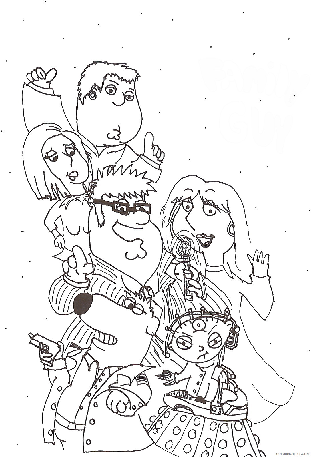 Family Guy Coloring Pages Cartoons family_guy_cl_21 Printable 2020 2734 Coloring4free